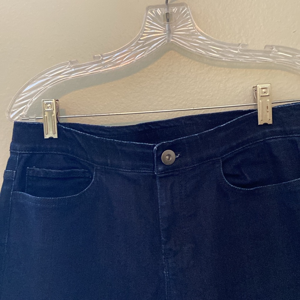 2 Pairs J Jill Dark Denim Zip Up Jeggings Size 4 Tall - Picture 5 of 14